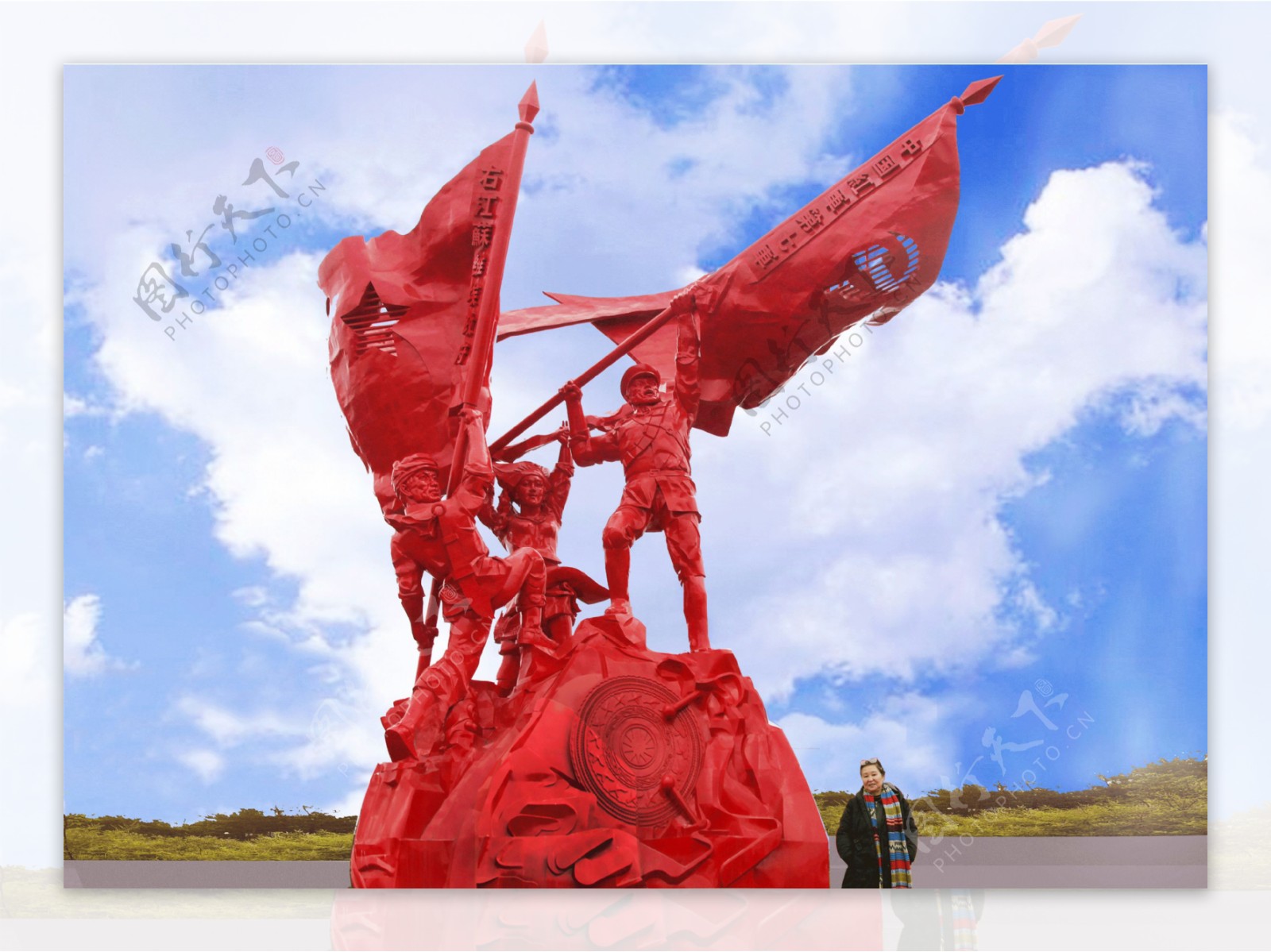 江碧波红军雕塑图片