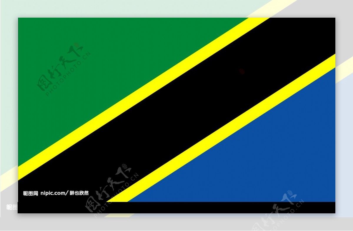 坦桑尼亚国旗图片