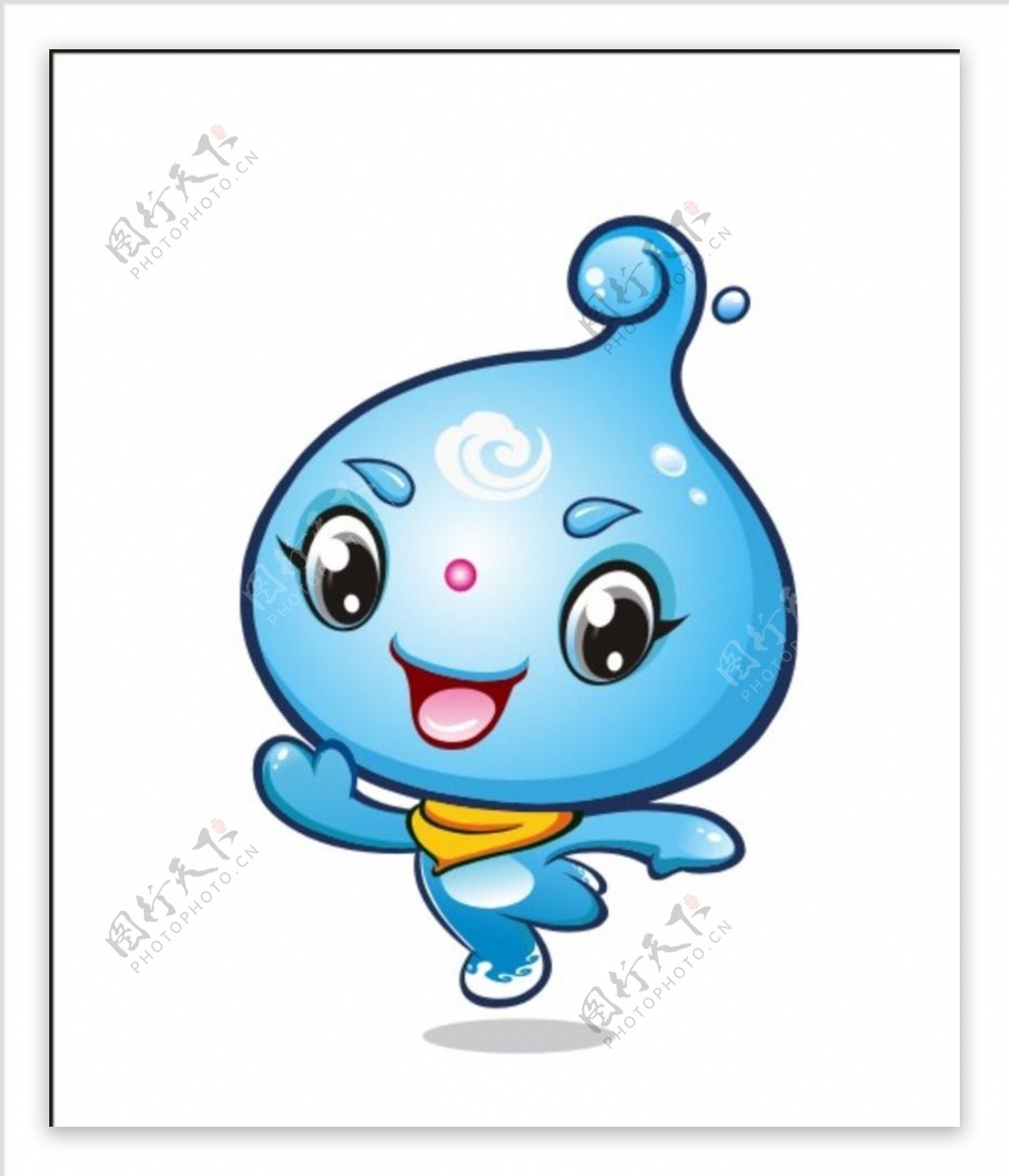 水滴宝宝卡通标志图片