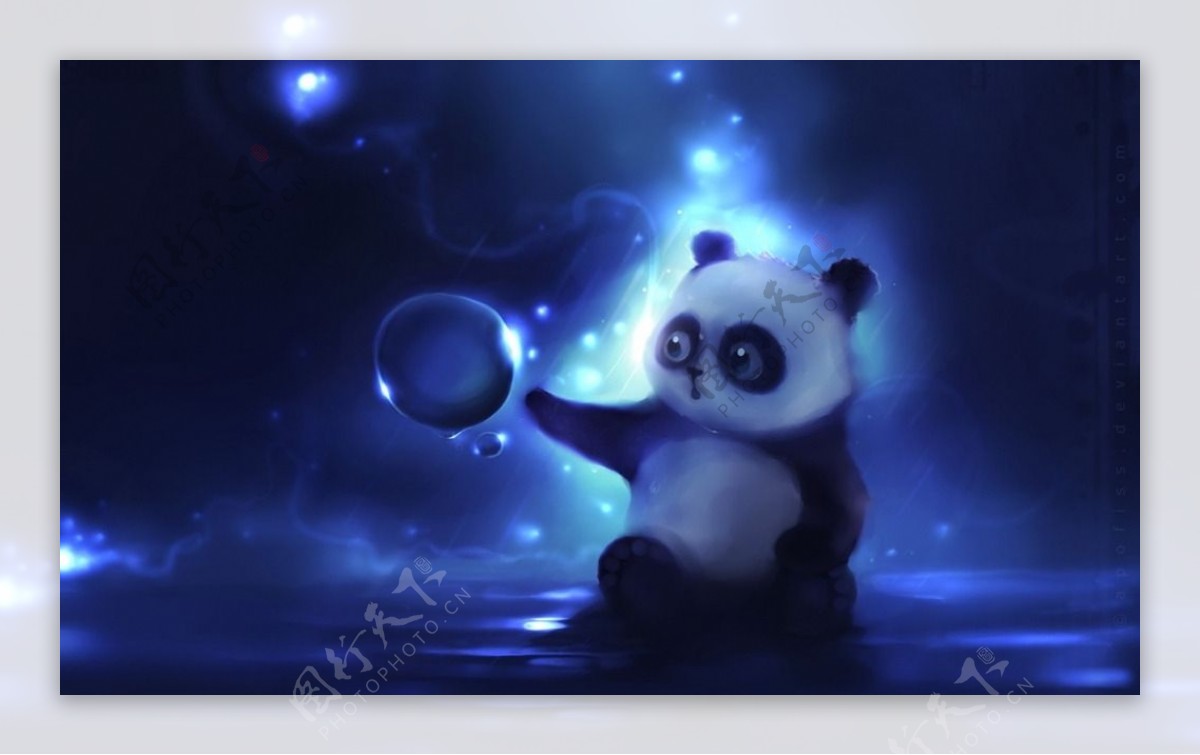 可爱熊猫壁纸图片