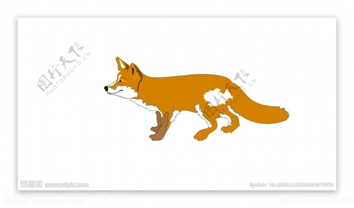 小狐狸矢量图图片