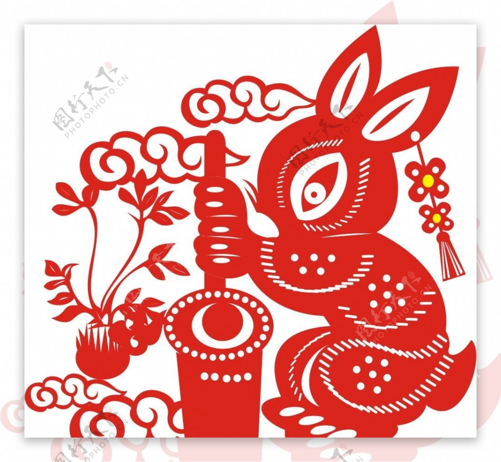 中秋佳節玉兔牡丹何中秋禮盒裝, 萬家燈, 白色的兔子, 雲素材圖案，PSD和PNG圖片免費下載