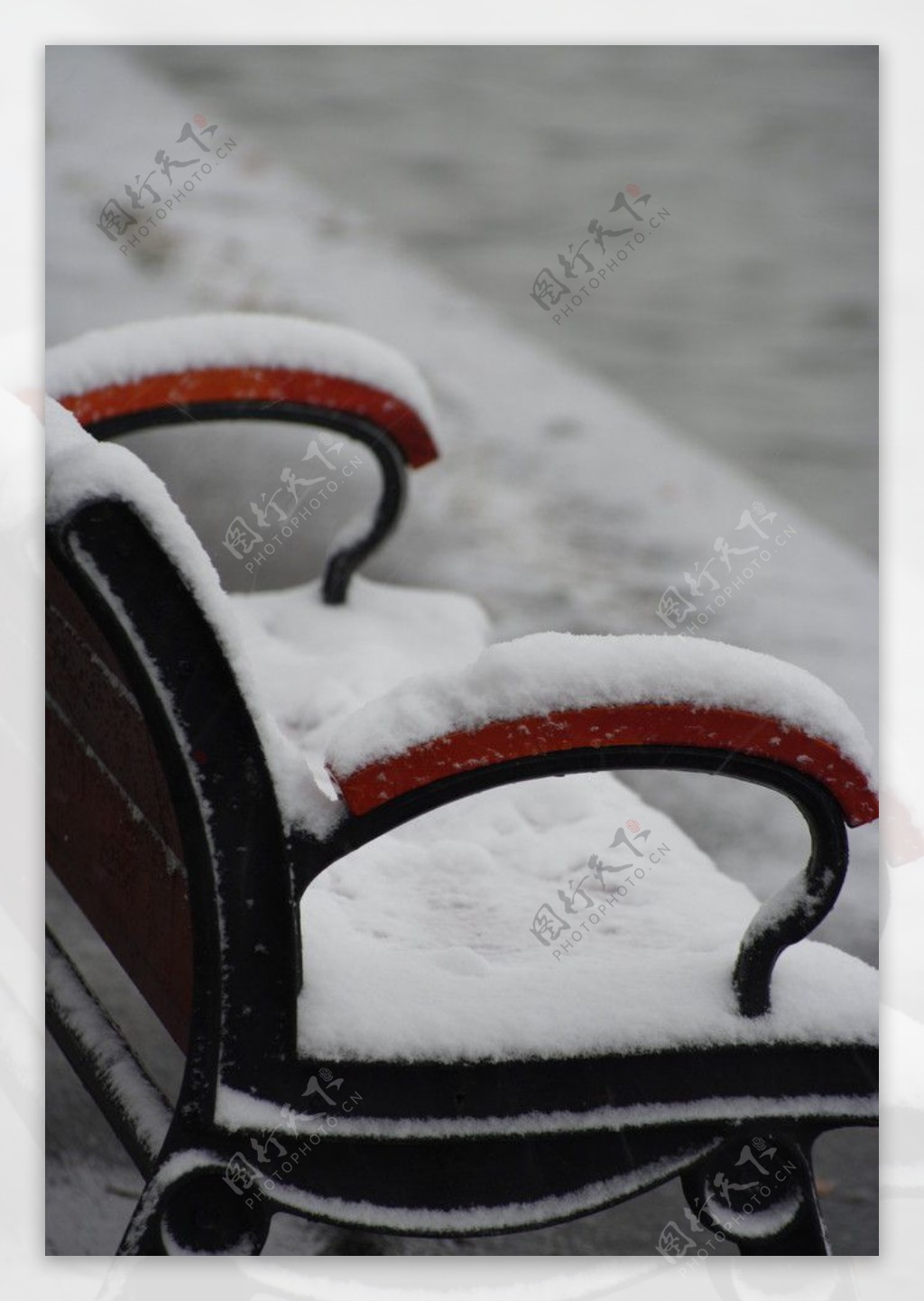 杭州西湖雪景图片