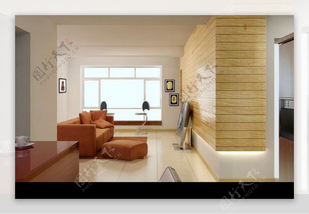 时尚客厅室内设计室内空间效果图3d模型图片