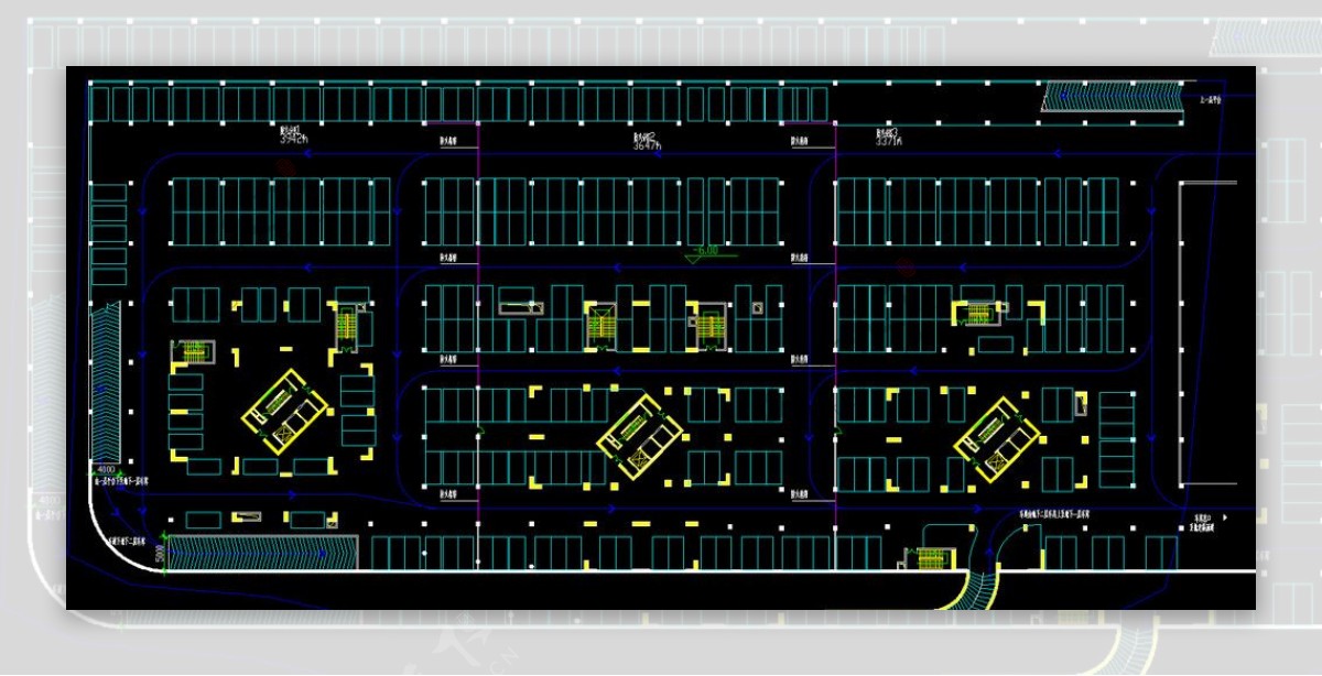 停车场平面图图片