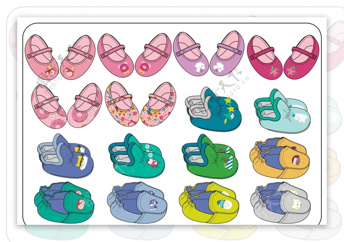婴儿学步鞋系列图片