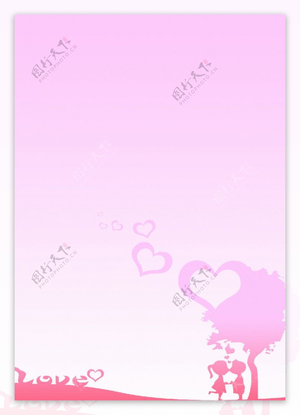 浪漫粉色背景图片