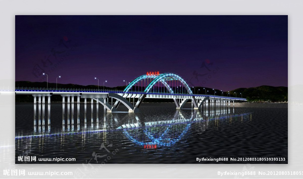 桥梁照明设计图片