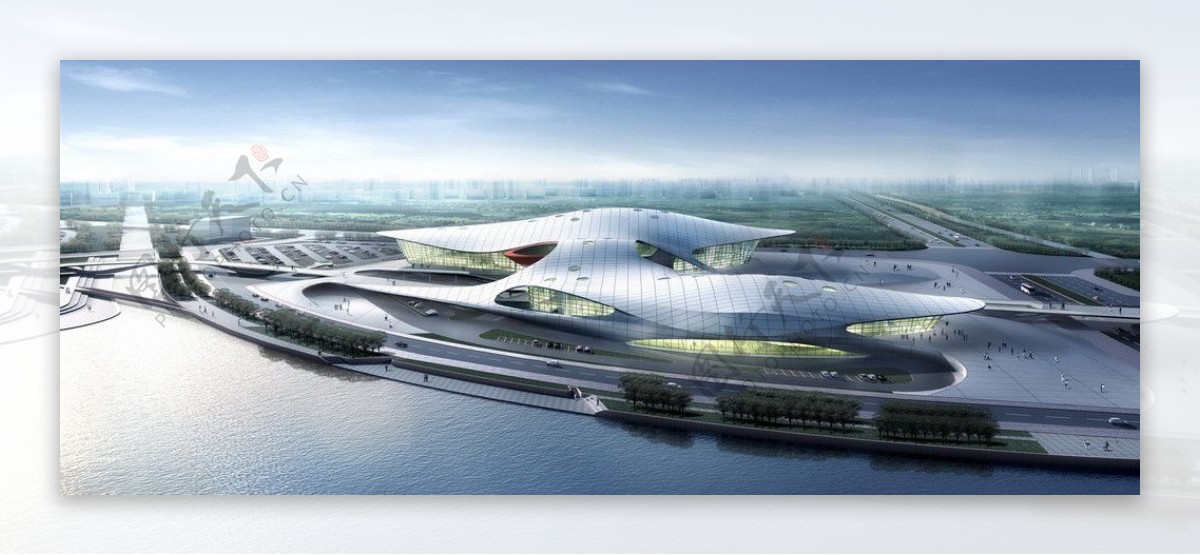 广州亚运城综合体育馆鸟瞰图图片