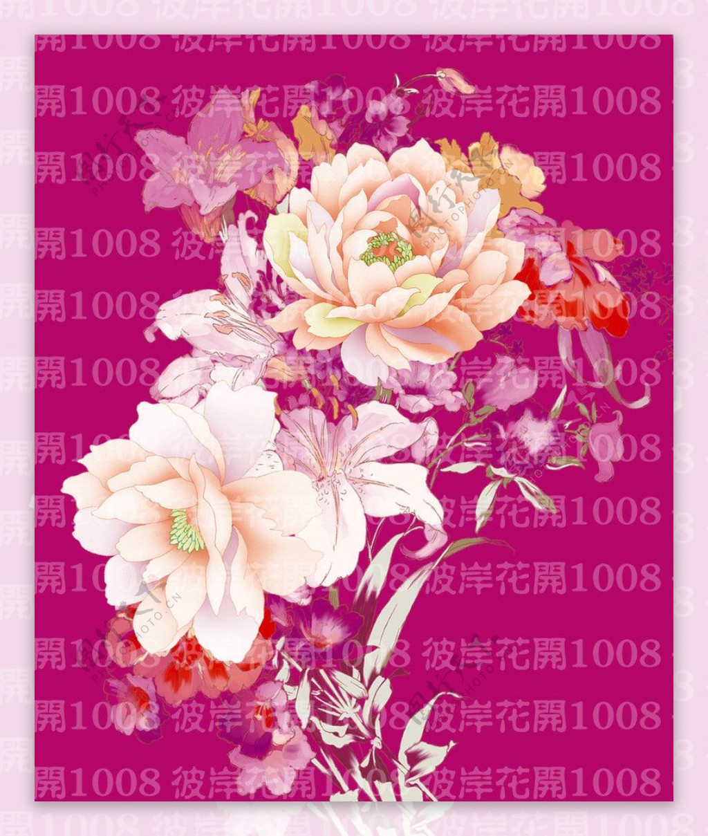 手绘花卉设计素材图片