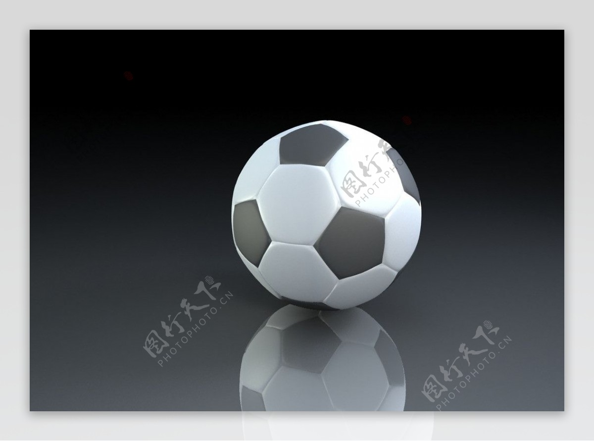 3D足球模型图片
