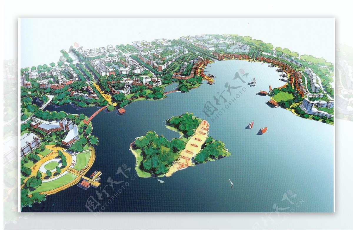 城市滨水景观设计图片