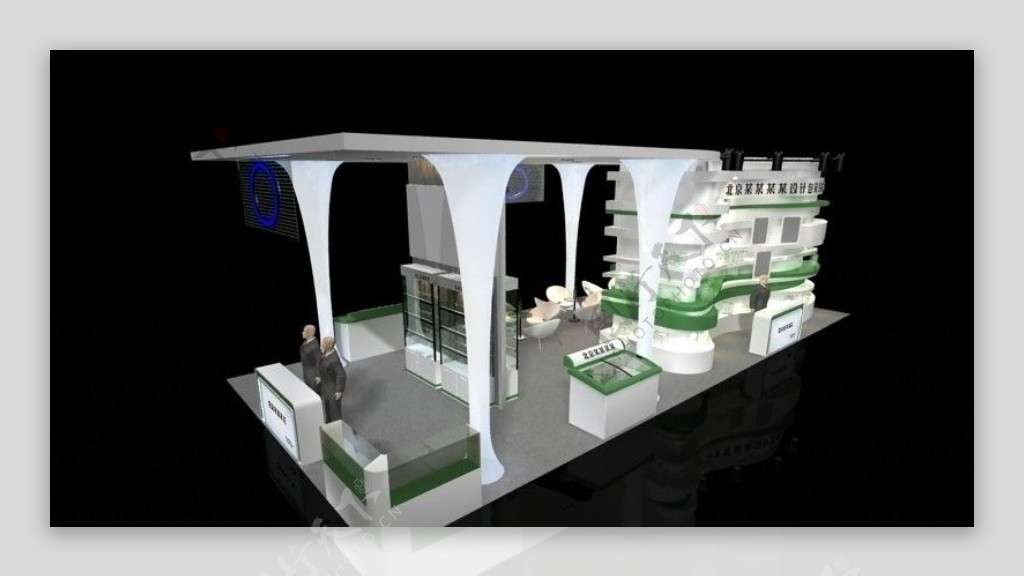 北京包装公司展位模型设计图片