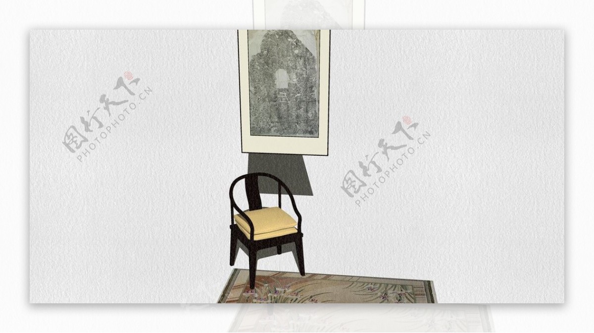 太師椅和古画图片
