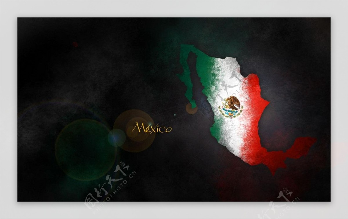 墨西哥创意国旗桌面壁纸图片