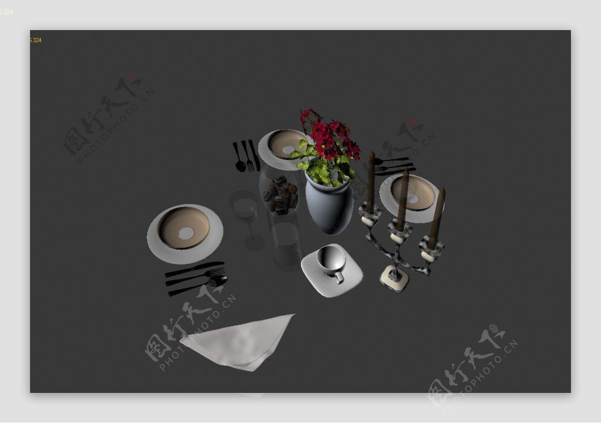 餐具模型图片