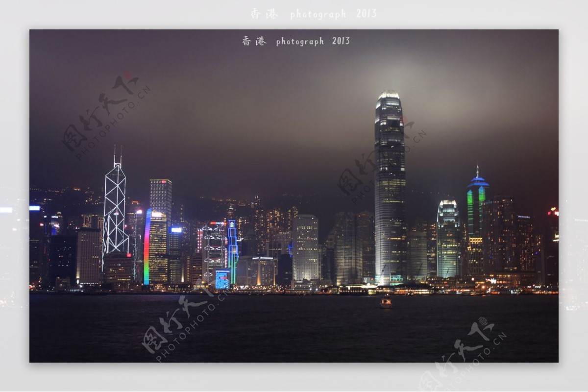 香港夜空图片