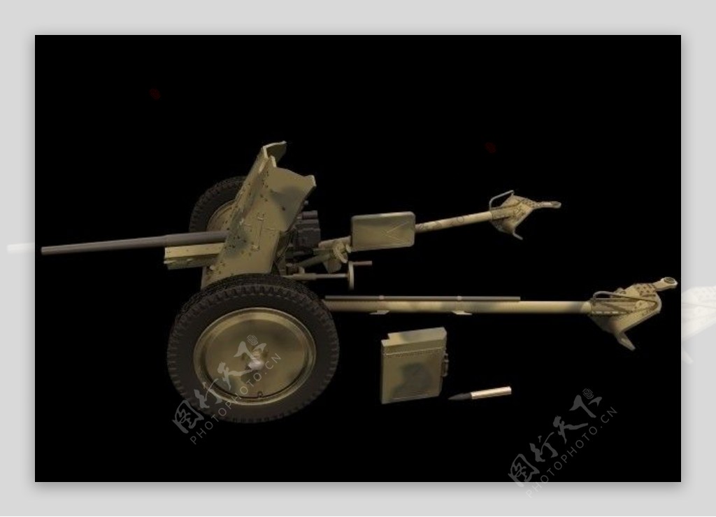 PAK37自行火炮三维模型图片