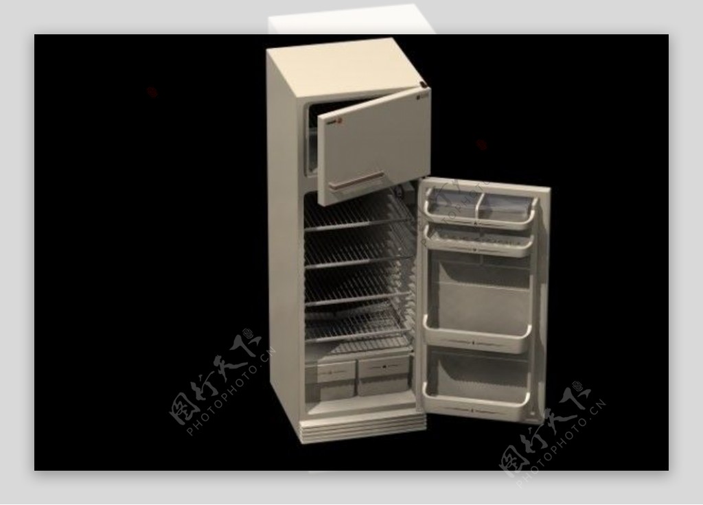 3D冰箱模型图片
