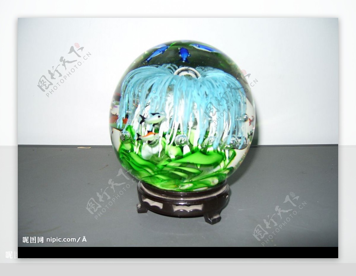 玻璃球饰图片
