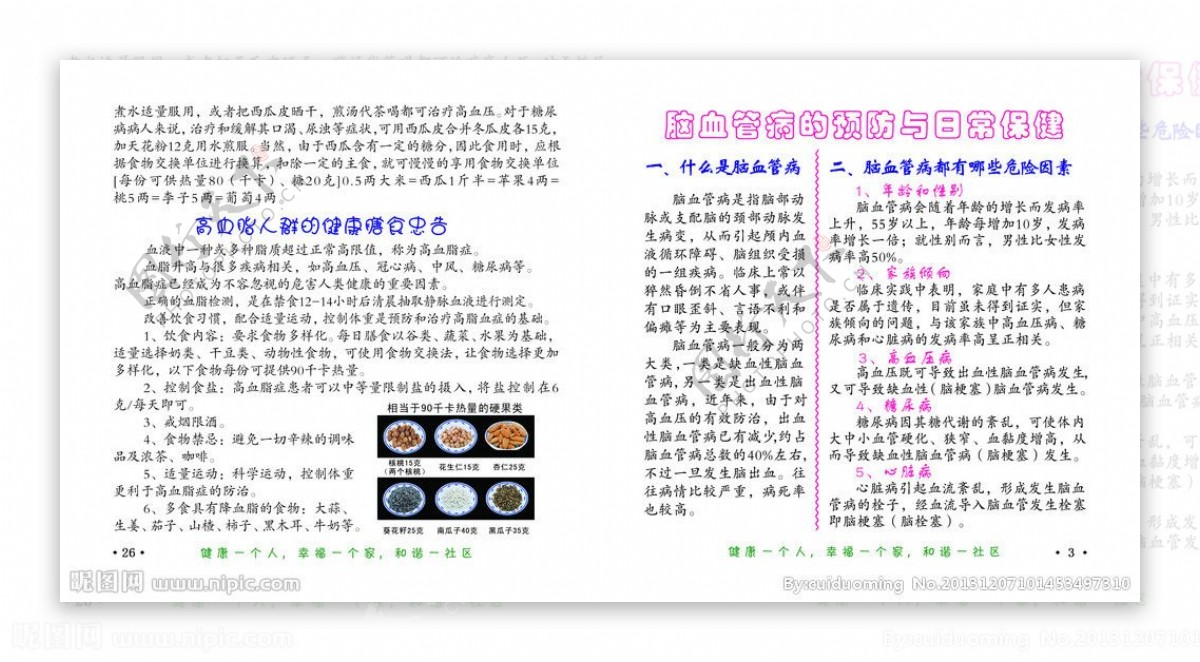 慢性病手册内页图片