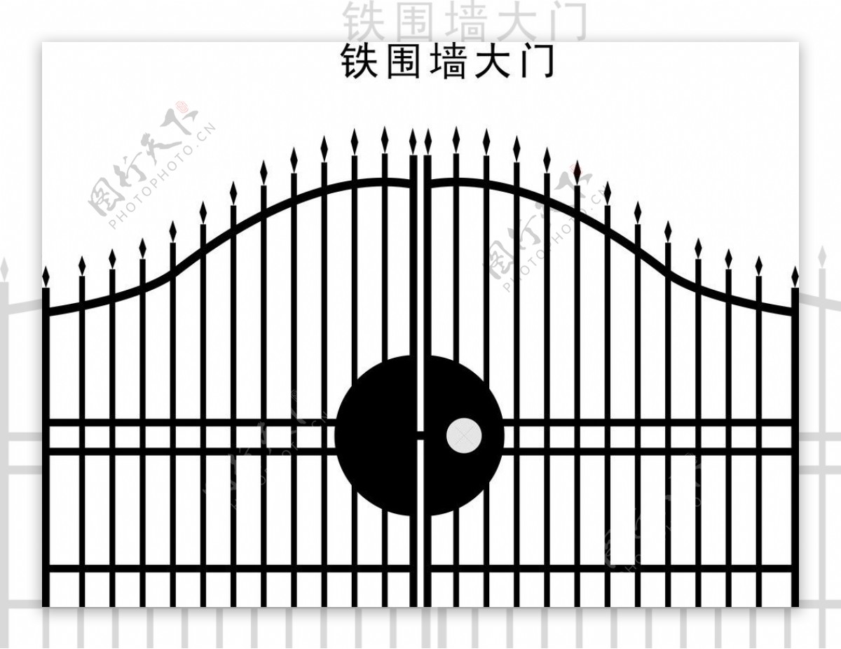 铁围墙大门图片