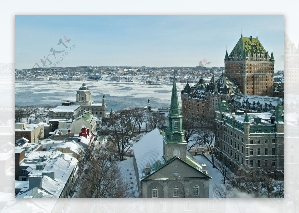 城市冬景图片