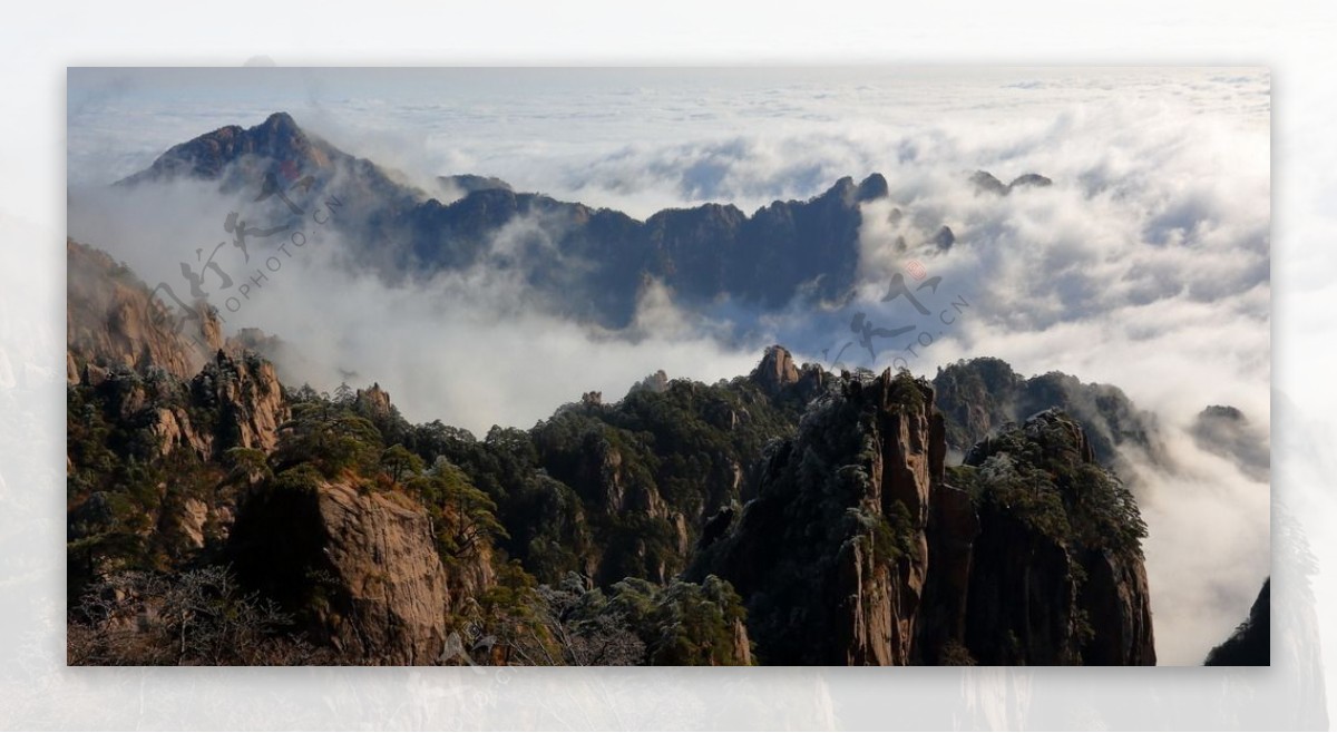 唯美黄山图片