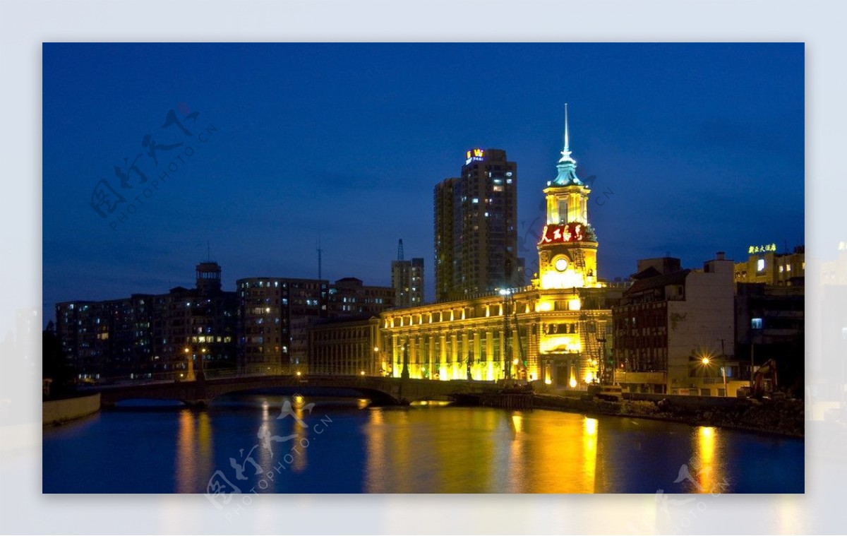 上海苏州河畔图片