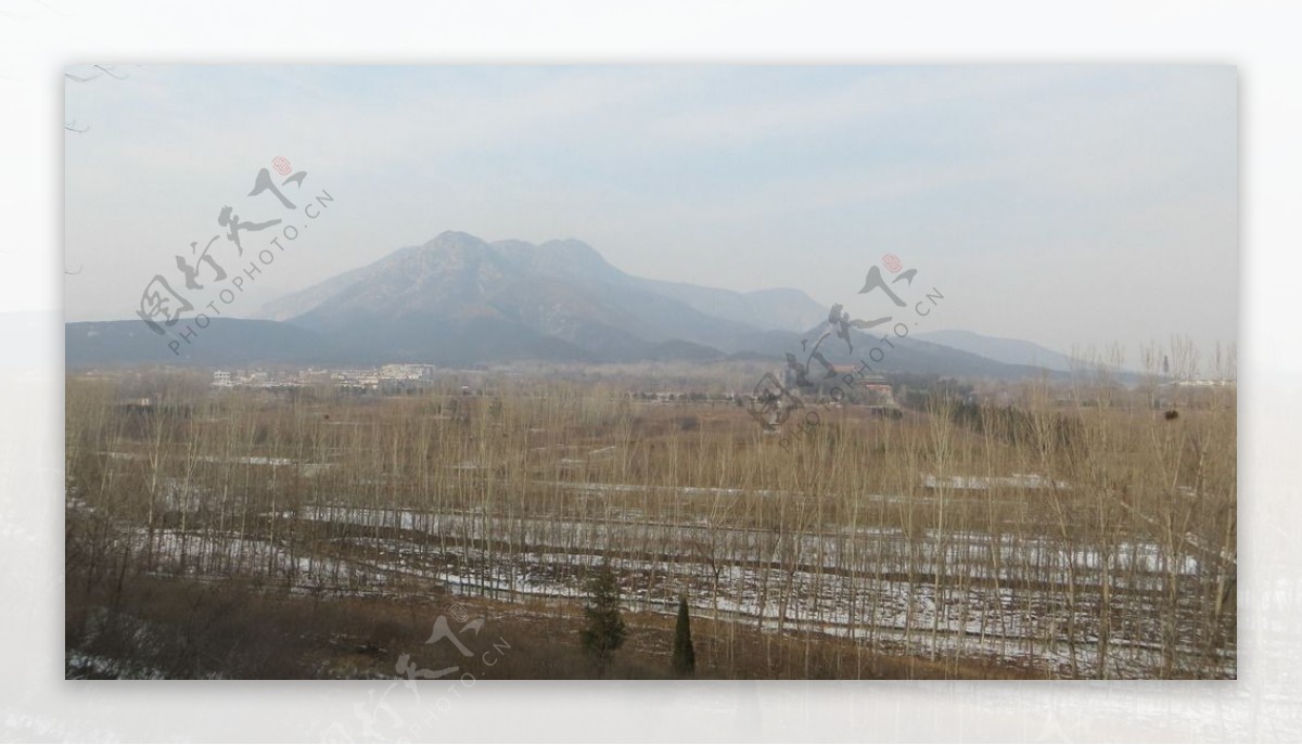 中岳嵩山冬季风景图片