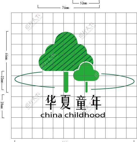 大树小树标志设计图片