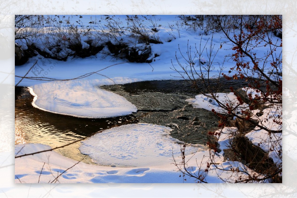 本溪雪景图片