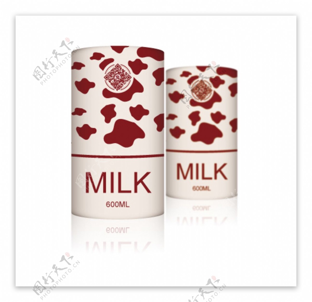 牛奶包装盒效果图图片