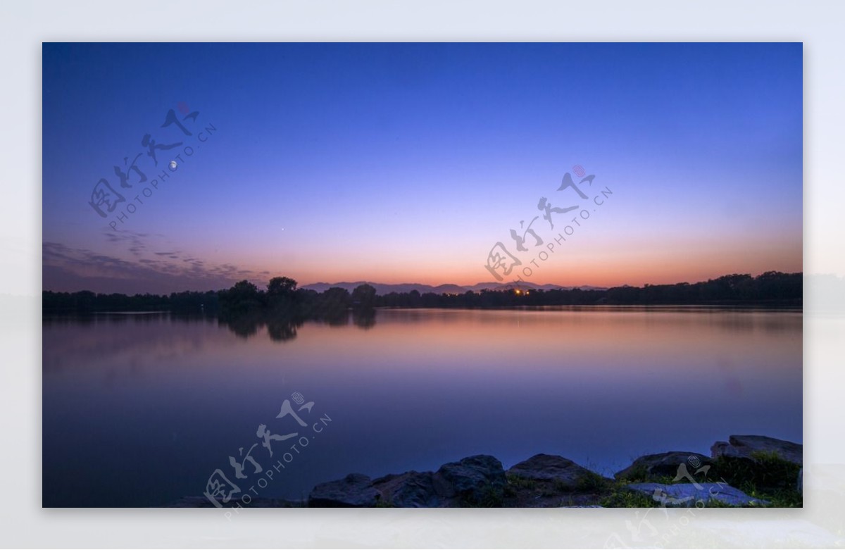 北戴河夕阳图片