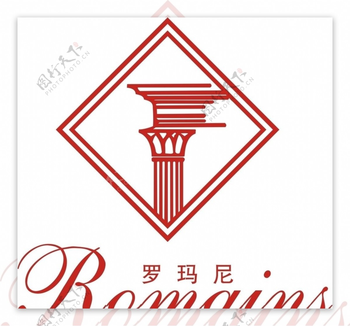 法国罗玛尼红酒标志图片