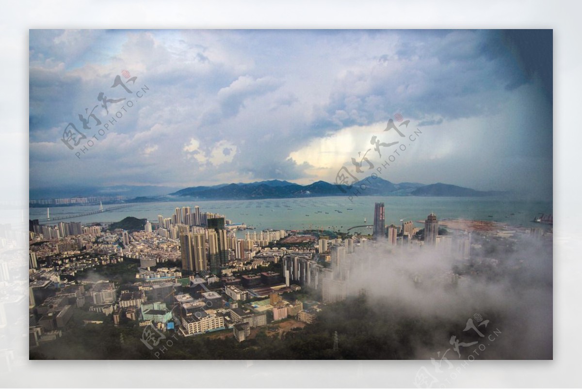 雨后深圳湾图片