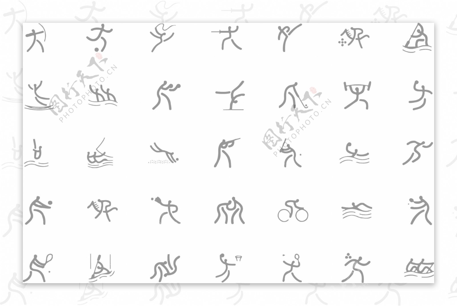 奥运会运动符号图片