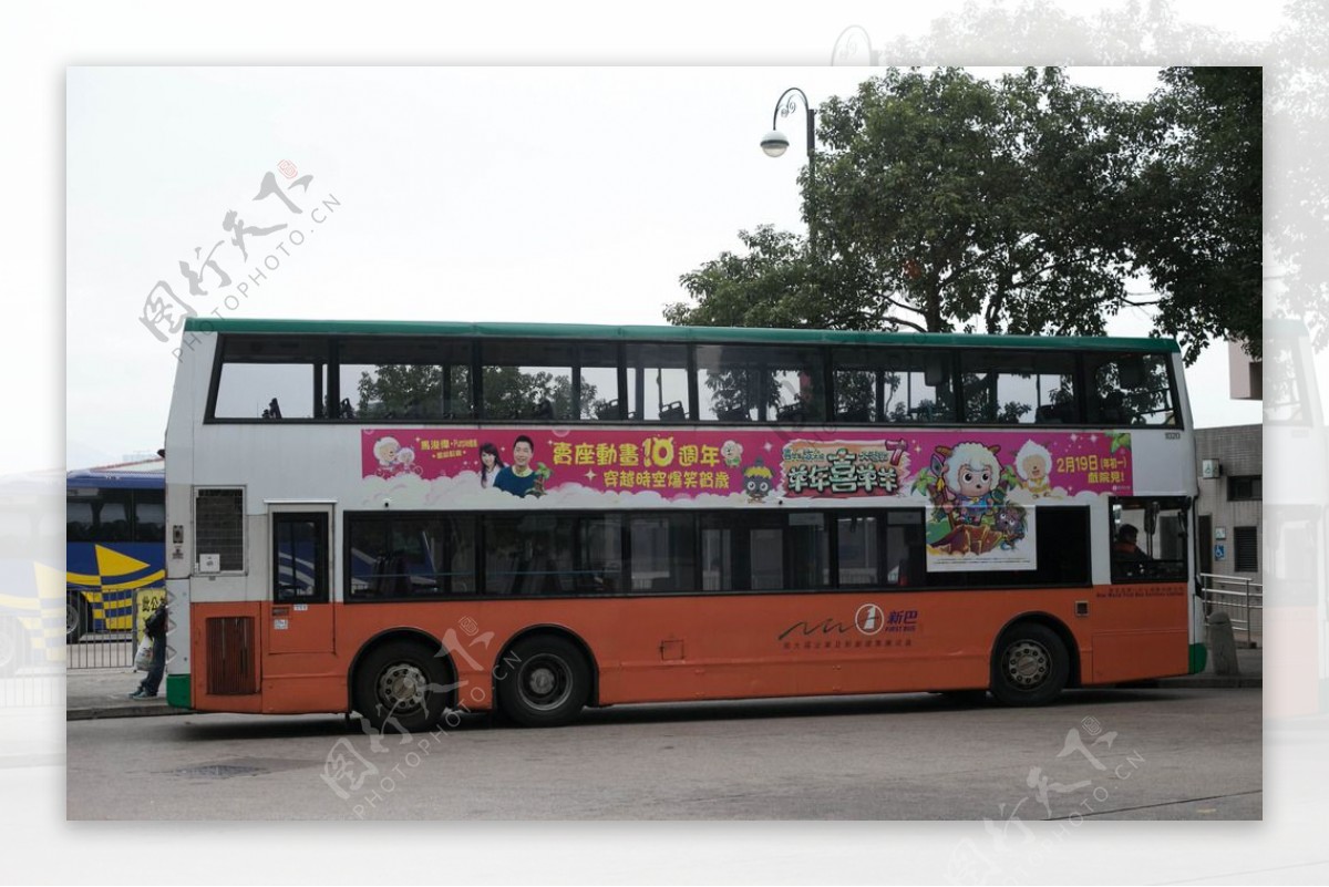 香港双层公交车图片