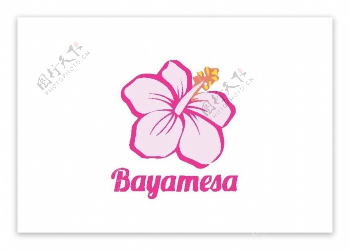 粉红花卉Logo图片