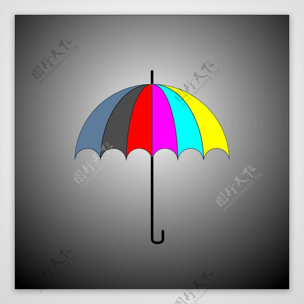 矢量雨伞图片