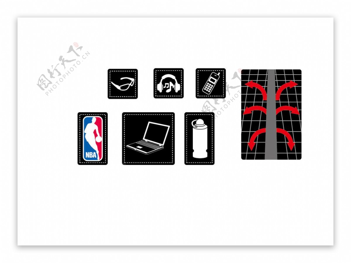 NBA标识牌图片