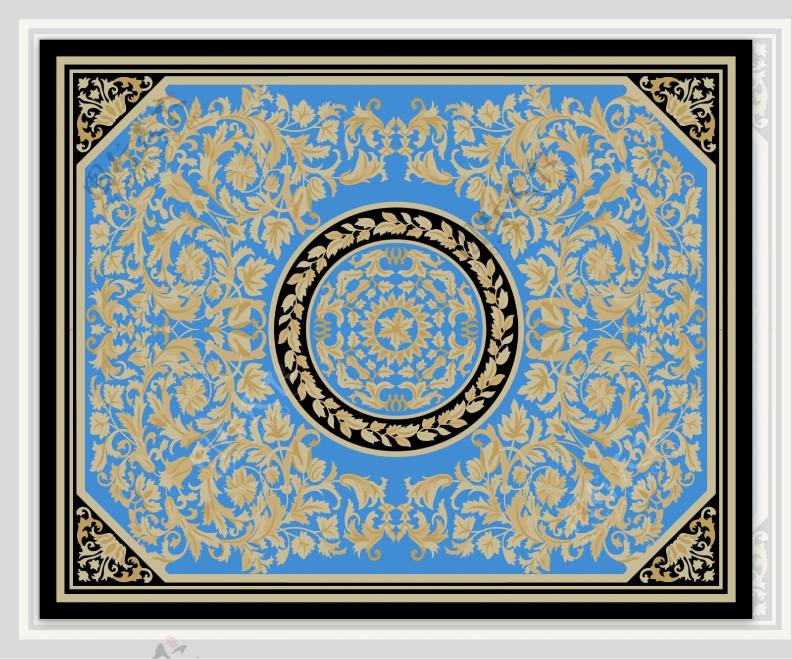 欧式地毯图案图片