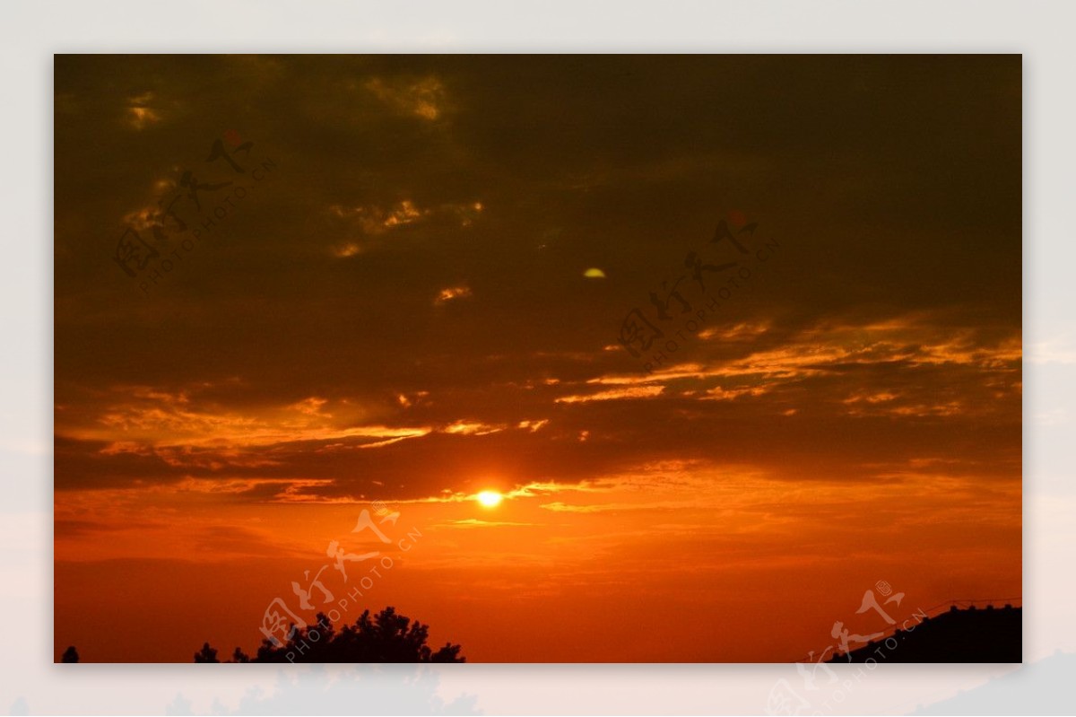 夕阳晚霞风景图片