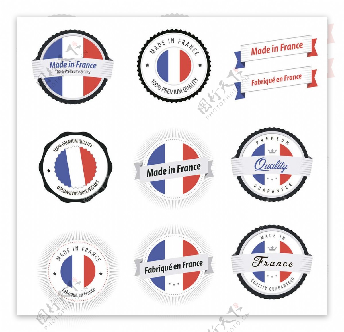 法国包装图标图片