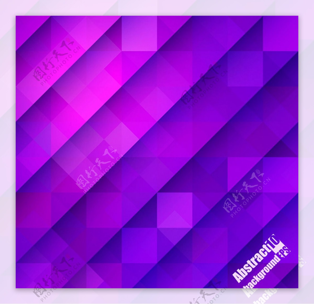 紫色梦幻方块背景图片