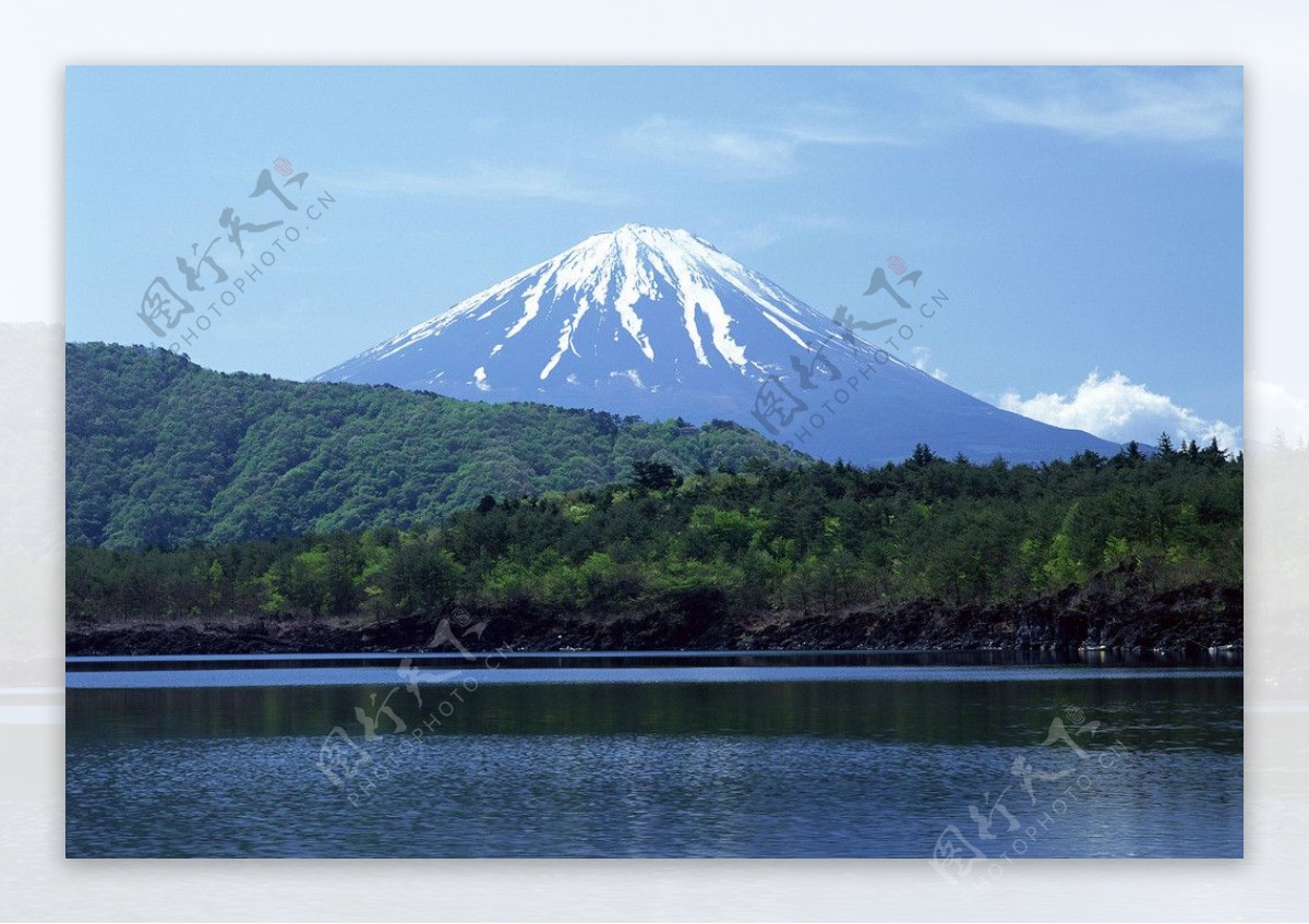 富士山夏景图片