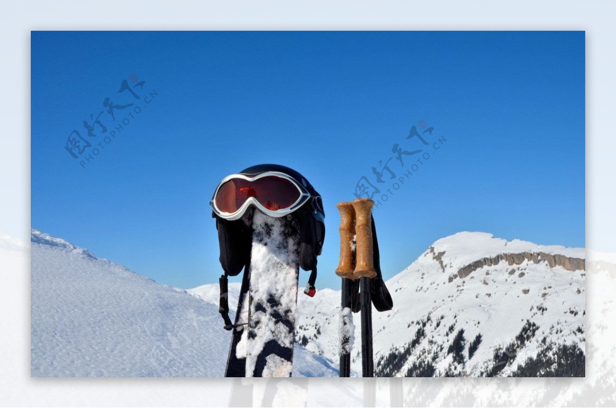滑雪装备图片