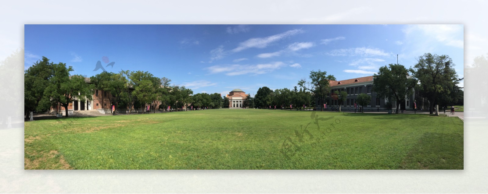 清华大学古建全景图片