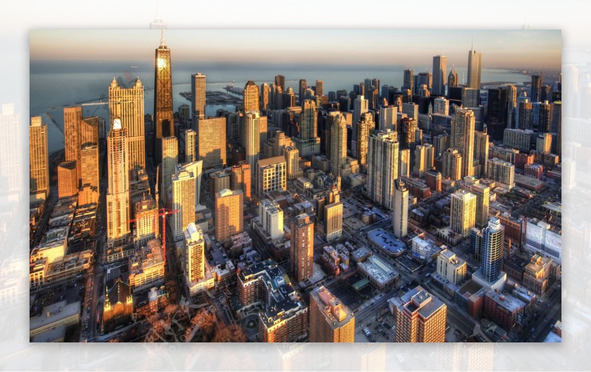 阳光芝加哥城市图片