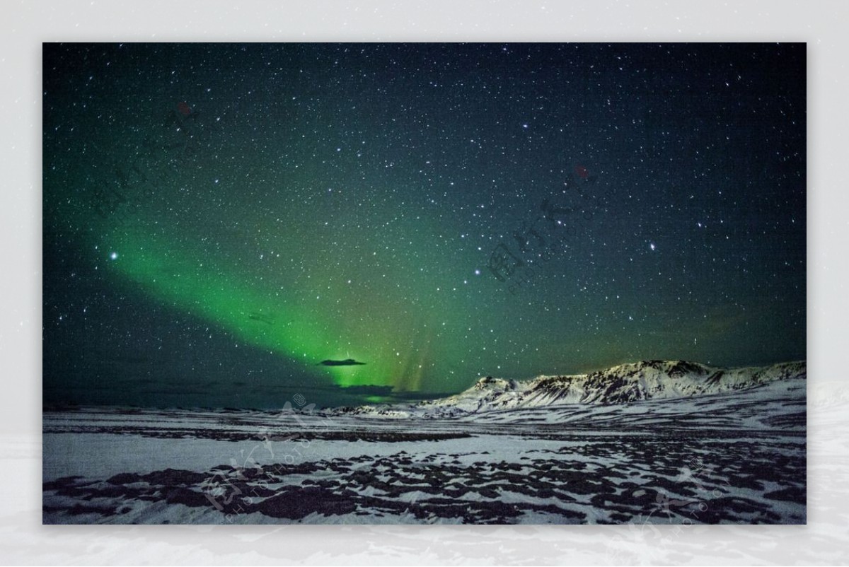 北极光风光照片摄影图片